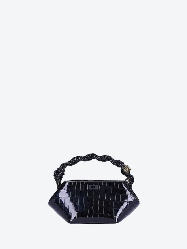 New Season Fashion Preview Mini patent croco ganni bou bag