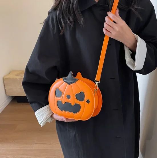 Compact Bags For Minimalist Travelers Instant Shipping! Halloween Pumpkin Bag