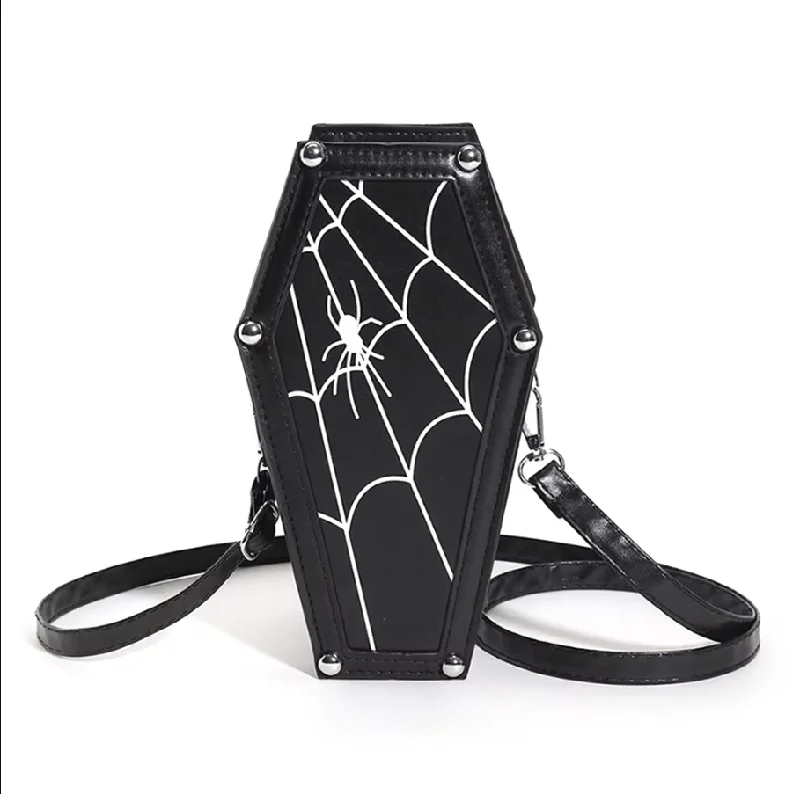 New Season Fashion Preview Sale Instant Shipping! Widow's Web Coffin Bag