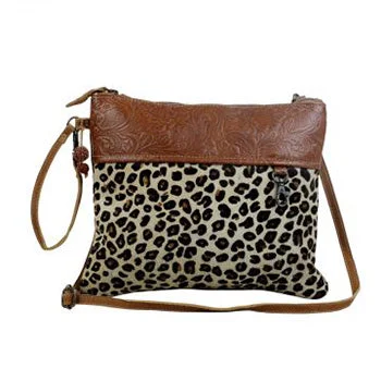 Budget Friendly Cheetah Hairon Embossed Leather Bag