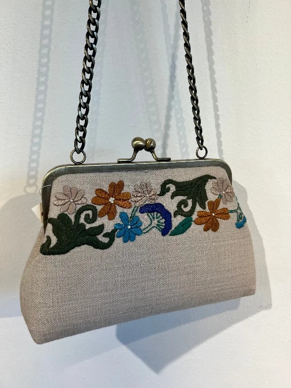 Limited Time Deal Naz Embroidered Bag  - Tan