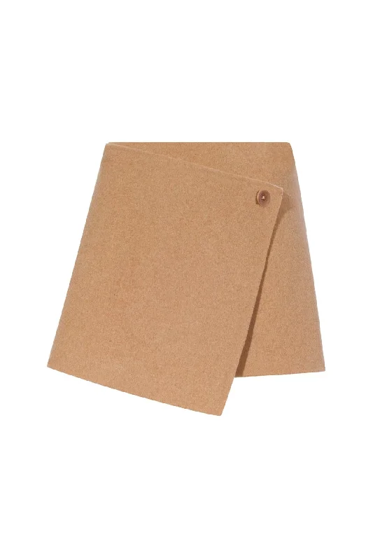 Trendy Fashion Sale Proenza Schouler White Label Reversible Double Face Skirt - Camel/ Off White