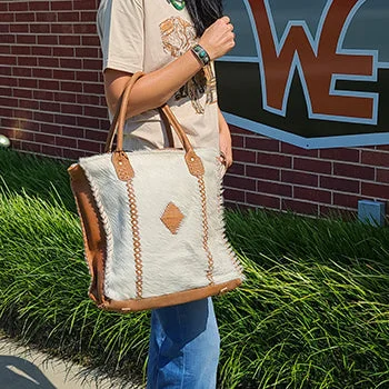 Clearance-Priced Bags PURITY LEATHER AND HAIRON BAG