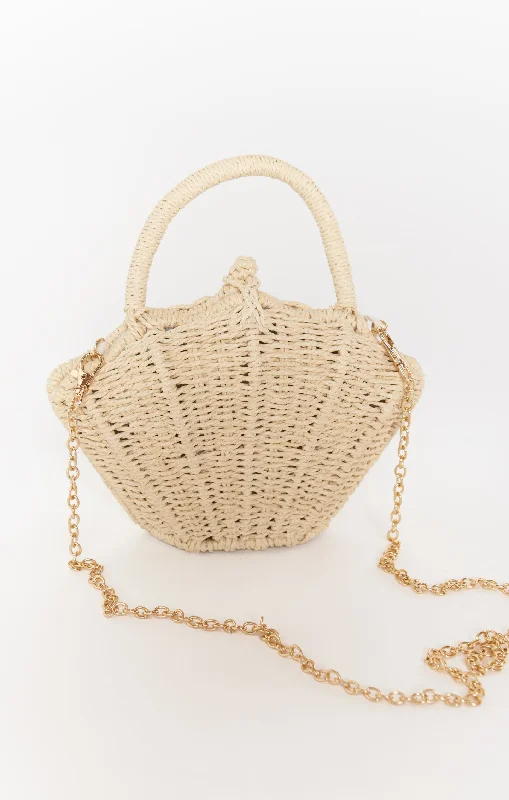 Limited Time Seashell Rattan Bag ~ Natural