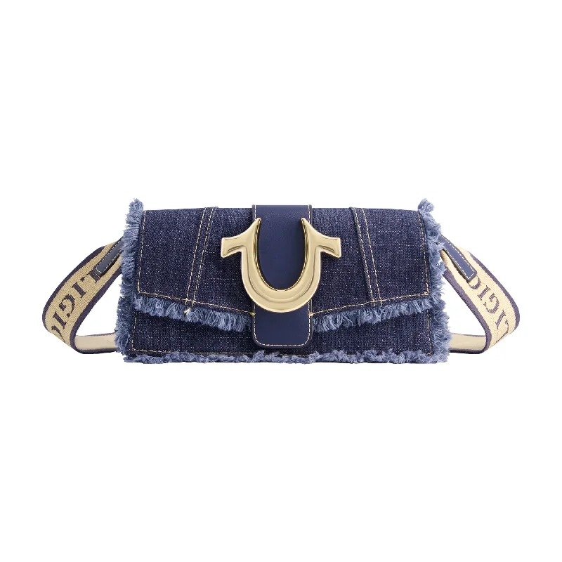 Fashion Sale True Religion Frayed Denim Flap