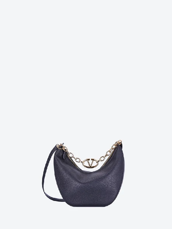 Cozy Handbags With Clearance Prices Vlogo leather moon bag