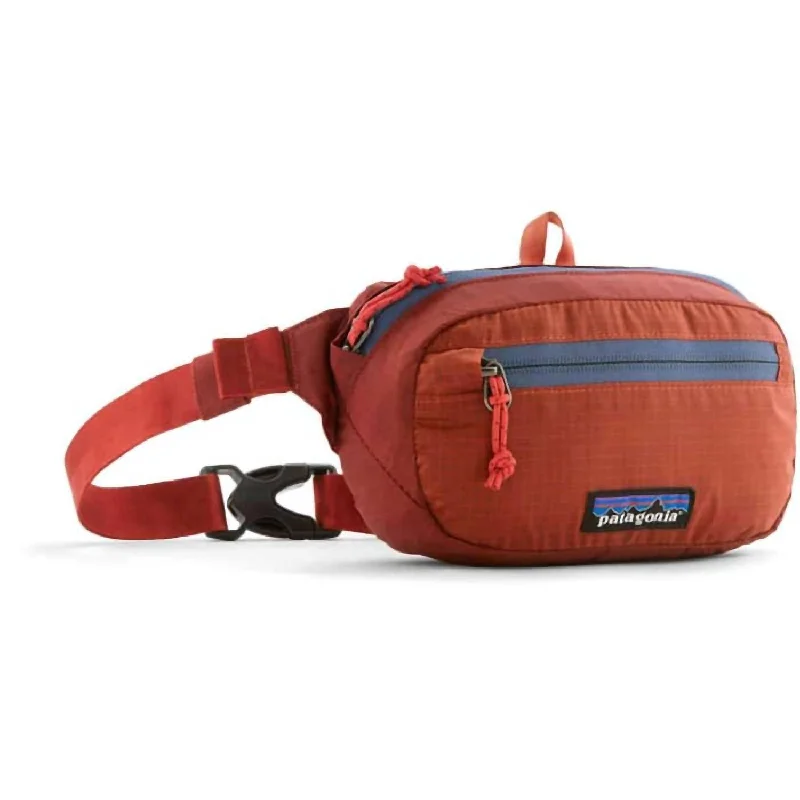 Chic Style, Always In Vogue Women's Ultralight Black Hole Mini Hip Pack In Mangrove Red