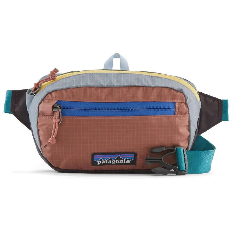 Style Breakthroughs Women's Ultralight Black Hole Mini Hip Pack In Patchwork: Obsidian Plum