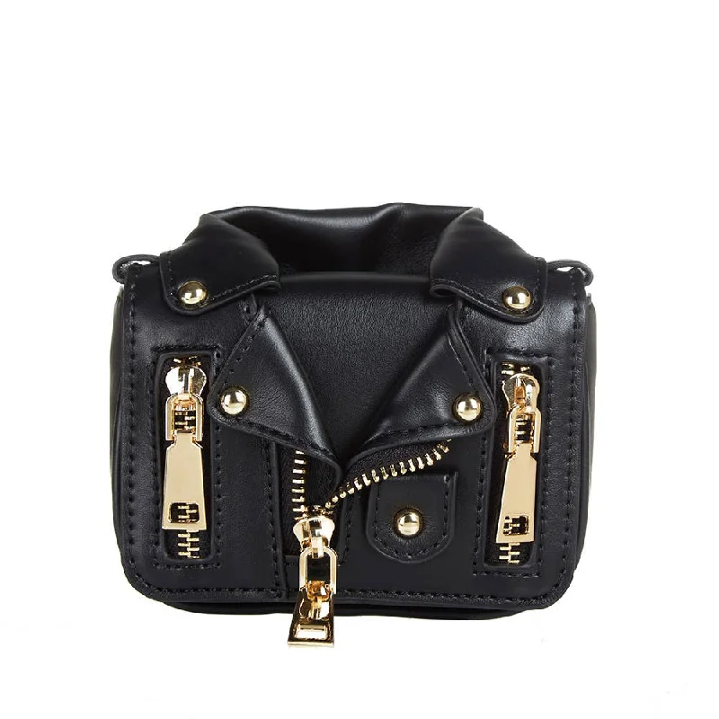 Stylish Bags For Fashion Influencers And Bloggers Black Motorcycle Jacket Mini Purse Stylish Bags For Fashion Influencers And Bloggers Black Motorcycle Jacket Mini Purse