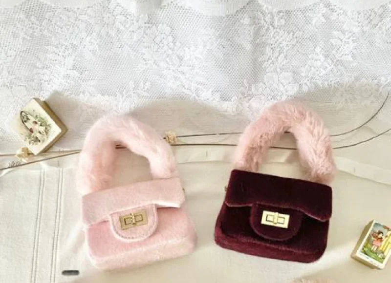 Discounted Designer Bags For Clearance Events Furry Faux Fur Handbag