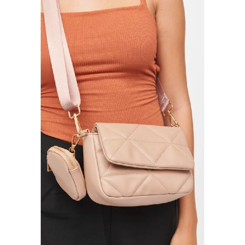 Urban Style Gia Fashion Crossbody Bag in Nude