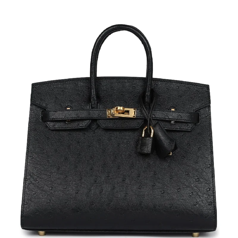 Flash Sales On Premium And High-Quality Bags Hermes Birkin Sellier 25 Black Ostrich Gold Hardware Flash Sales On Premium And High-Quality Bags Hermes Birkin Sellier 25 Black Ostrich Gold Hardware
