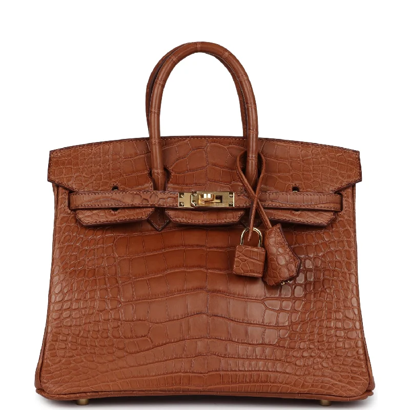 Designer Bags For Luxury Collectors Hermes Birkin 25 Gold Matte Alligator Gold Hardware Designer Bags For Luxury Collectors Hermes Birkin 25 Gold Matte Alligator Gold Hardware