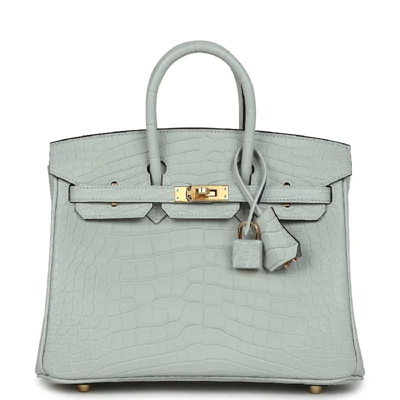 Bags With Tsa-Approved Features Hermes Birkin 25 Gris Neve Matte Alligator Gold Hardware Bags With Tsa-Approved Features Hermes Birkin 25 Gris Neve Matte Alligator Gold Hardware