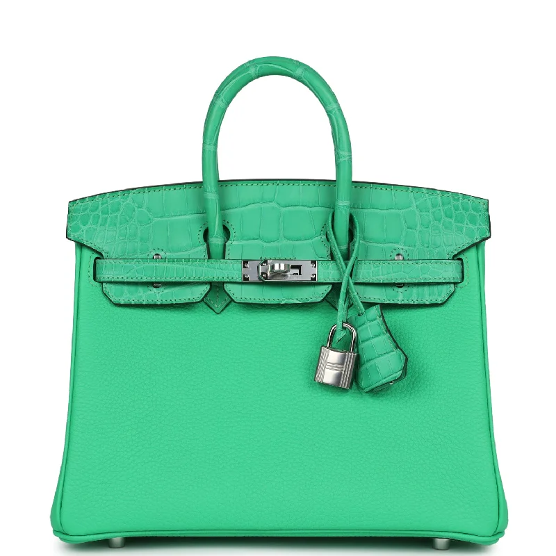 Stylish Bags For Fashion Bloggers Hermes Birkin 25 Vert Comics Togo and Matte Alligator Touch Palladium Hardware Stylish Bags For Fashion Bloggers Hermes Birkin 25 Vert Comics Togo and Matte Alligator Touch Palladium Hardware