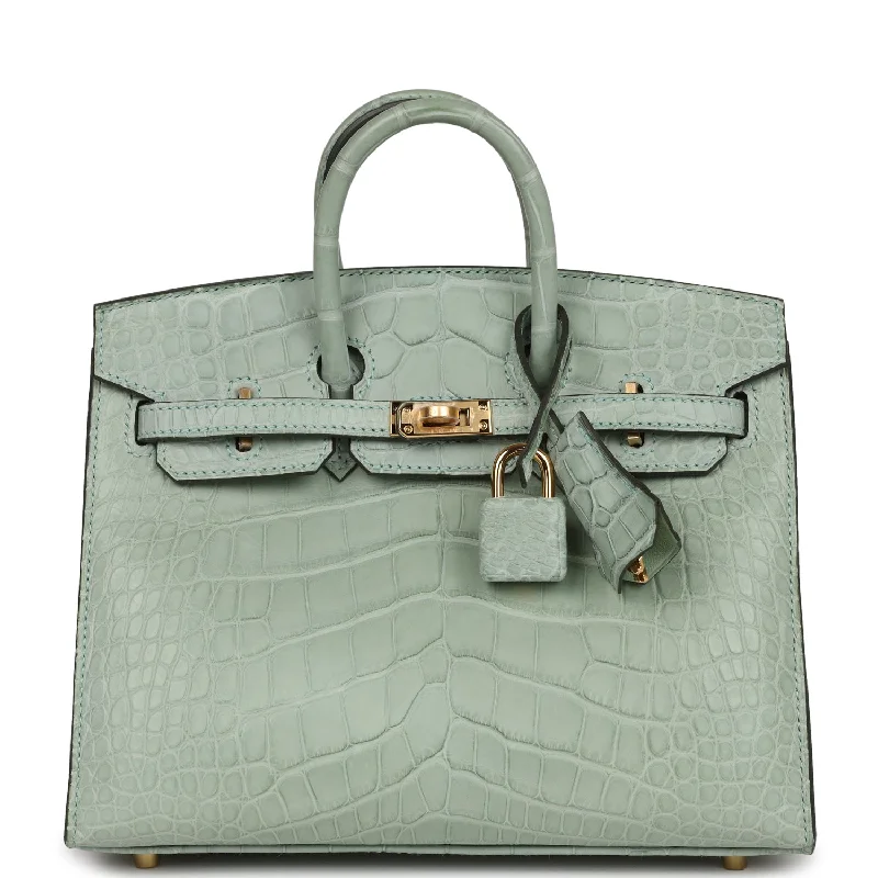 Trendy Bags For Women And Men In 2025 Hermes Birkin Sellier 20 Vert D'eau Matte Alligator Gold Hardware Trendy Bags For Women And Men In 2025 Hermes Birkin Sellier 20 Vert D'eau Matte Alligator Gold Hardware