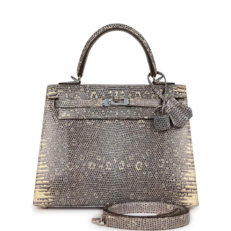 High-Quality Bags Hermes Kelly Sellier 25 Ombre Varanus Salvator Lizard Palladium Hardware High-Quality Bags Hermes Kelly Sellier 25 Ombre Varanus Salvator Lizard Palladium Hardware