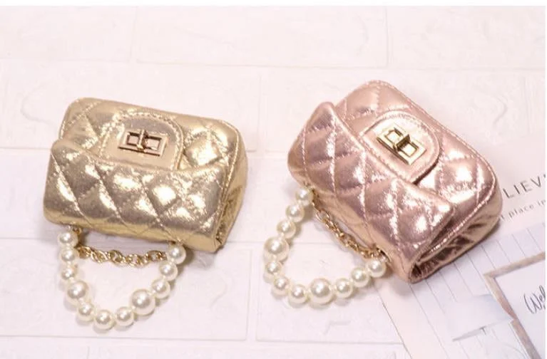 Elegant And On-Sale Evening Bags Shimmer Pearl Handle Purse