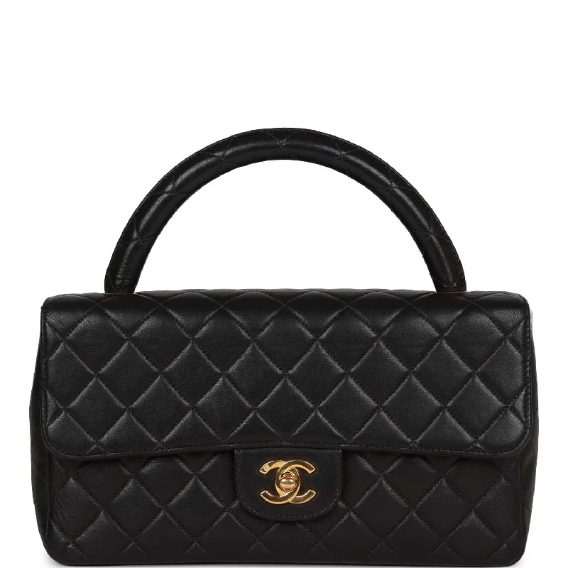 Luxury Bags On Sale Vintage Chanel Kelly Parent Flap Bag Black Lambskin Gold Hardware Luxury Bags On Sale Vintage Chanel Kelly Parent Flap Bag Black Lambskin Gold Hardware