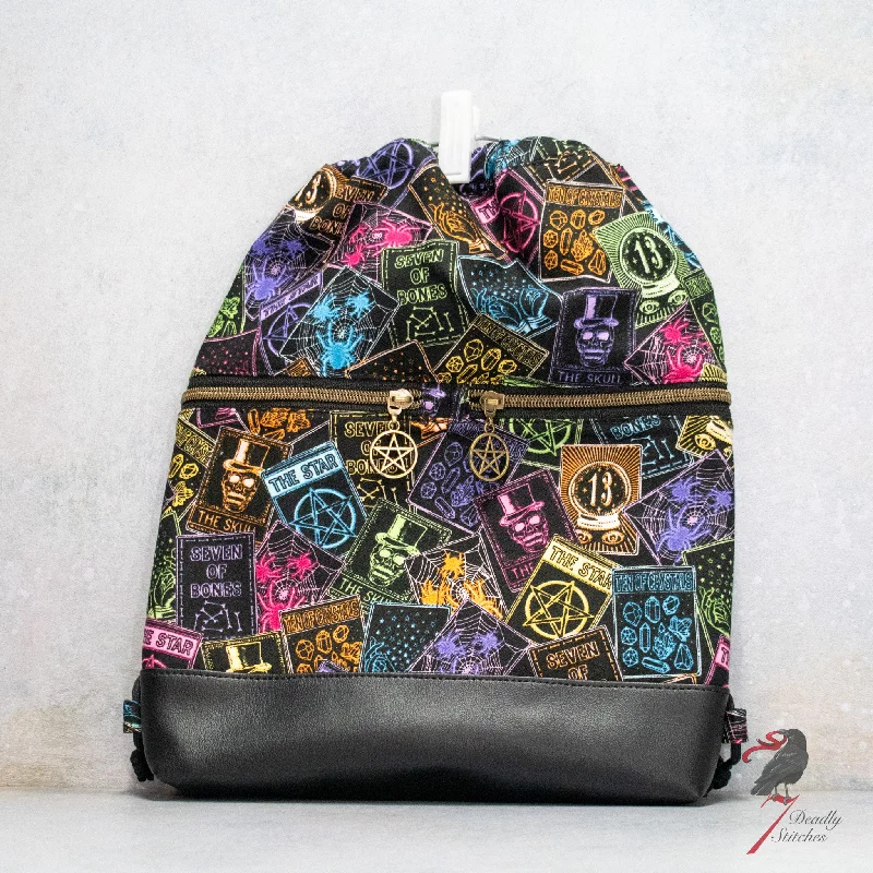 Bags For College Students On A Budget Bright Tarot Cards Begonia Backpack
