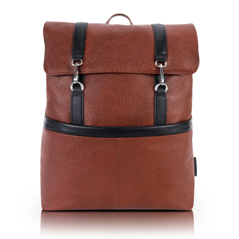 Stylish Bags With Discounts ELEMENT | 17” Leather Two-Tone Flap Over Laptop Backpack Stylish Bags With Discounts ELEMENT | 17” Leather Two-Tone Flap Over Laptop Backpack