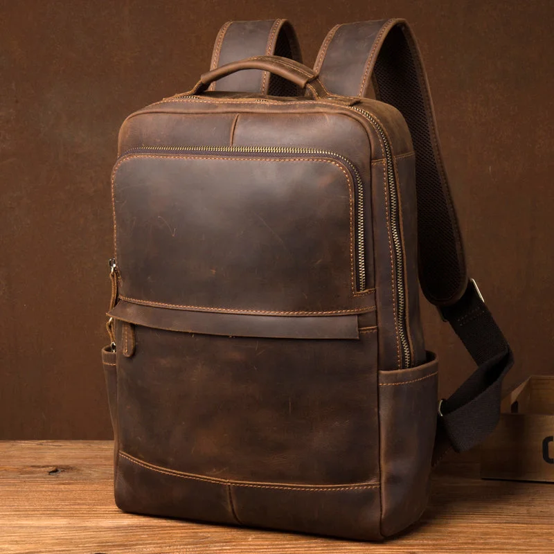Party Bags For New Year's Eve And Special Occasions Handmade Crazy Horse Leather Backpack Laptop Backpack Travel Backpack Party Bags For New Year's Eve And Special Occasions Handmade Crazy Horse Leather Backpack Laptop Backpack Travel Backpack