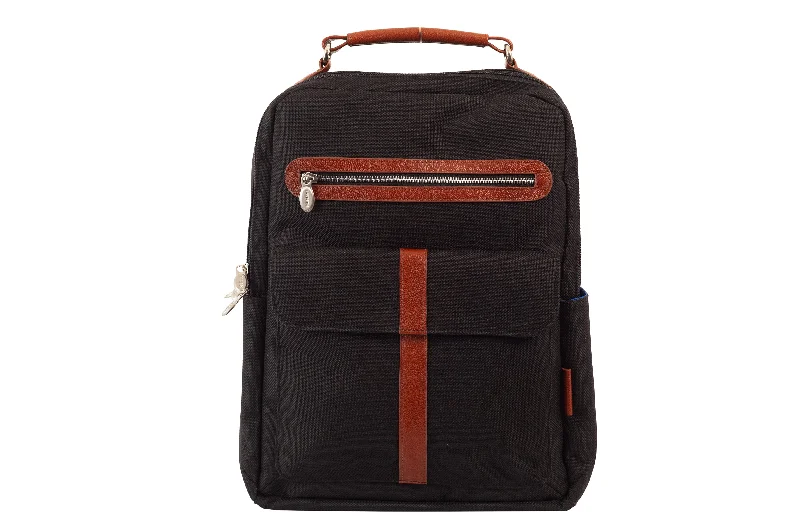 Edgy Bags For Bold And Daring Fashionistas LOGAN | 17” Nylon Two-Tone Laptop Backpack Edgy Bags For Bold And Daring Fashionistas LOGAN | 17” Nylon Two-Tone Laptop Backpack