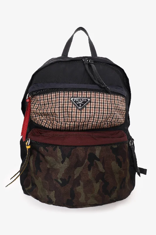 Festival Bags For Concerts And Events Prada Multiple Pattern Nylon Tessuto Backpack Festival Bags For Concerts And Events Prada Multiple Pattern Nylon Tessuto Backpack