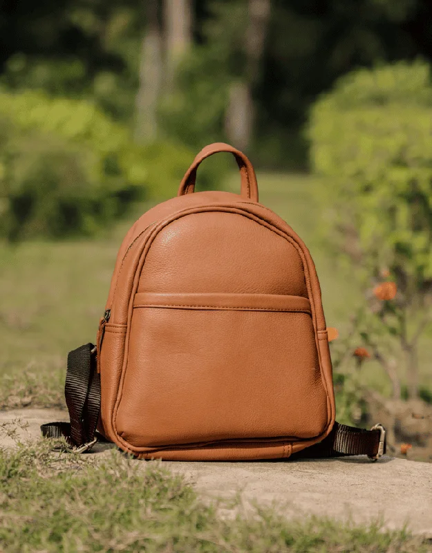 Bags For Free-Spirited And Artistic Styles Tan NDM Leather Backpack: Elevate Your Style with Timeless Elegance. Art: BG-1580 Bags For Free-Spirited And Artistic Styles Tan NDM Leather Backpack: Elevate Your Style with Timeless Elegance. Art: BG-1580