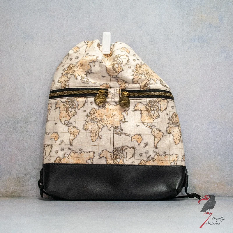 Discounted Designer Bags On Sale World Map Begonia Backpack