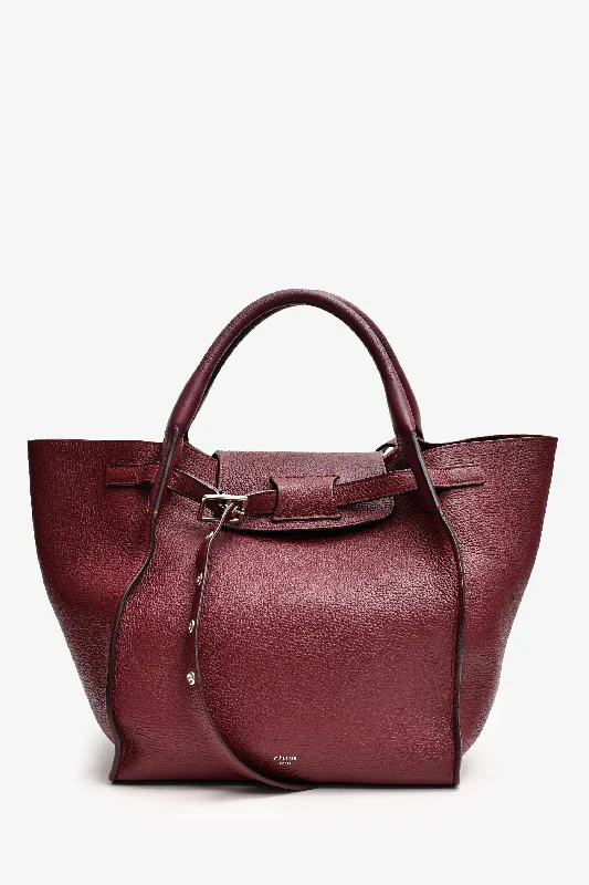 Functional Bags For Busy Moms And Dads Celine 2018 Burgundy Leather Small Big Tote Functional Bags For Busy Moms And Dads Celine 2018 Burgundy Leather Small Big Tote