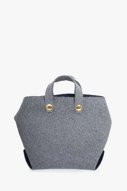 Stylish Bags With Discounts Celine Grey Wool Felt Orb Bag