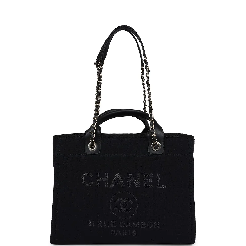 Flash Sales On Premium And High-Quality Bags Chanel Small Deauville Shopping Tote Black Canvas Light Gold Hardware Flash Sales On Premium And High-Quality Bags Chanel Small Deauville Shopping Tote Black Canvas Light Gold Hardware