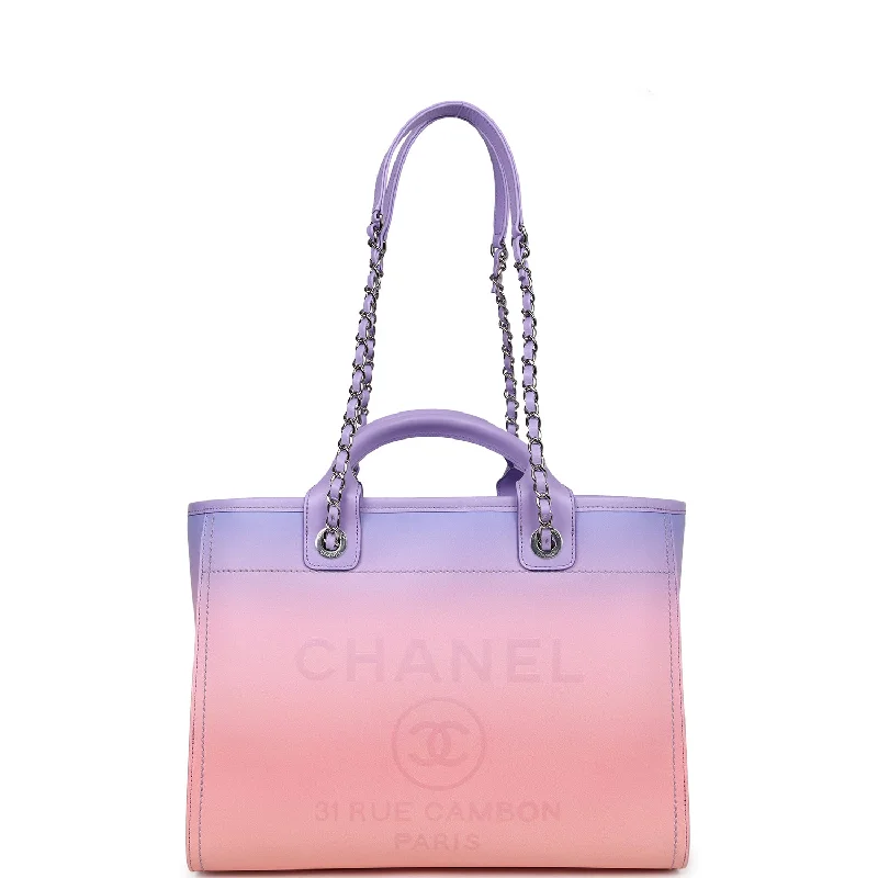 Luxurious But Budget-Friendly Bags Chanel Small Deauville Shopping Tote Pink and Purple Ombre Calfskin Silver Hardware Luxurious But Budget-Friendly Bags Chanel Small Deauville Shopping Tote Pink and Purple Ombre Calfskin Silver Hardware