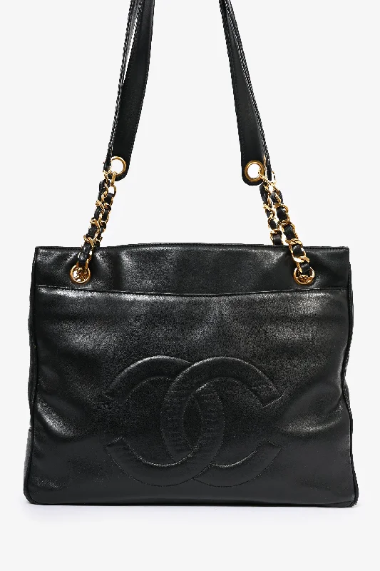 Black Friday And Cyber Monday Bag Deals Pre-Loved Chanel™ 1991-4 Black Lambskin CC Timeless Chain Tote (As Is) Black Friday And Cyber Monday Bag Deals Pre-Loved Chanel™ 1991-4 Black Lambskin CC Timeless Chain Tote (As Is)