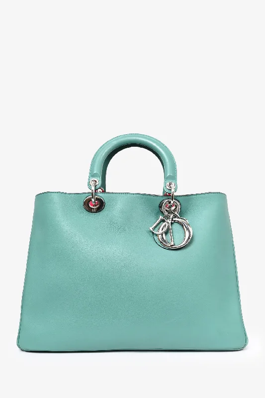Luxurious Bags With Limited-Time Offers Christian Dior 2013 Green Leather Medium Diorissimo Tote Bag Luxurious Bags With Limited-Time Offers Christian Dior 2013 Green Leather Medium Diorissimo Tote Bag