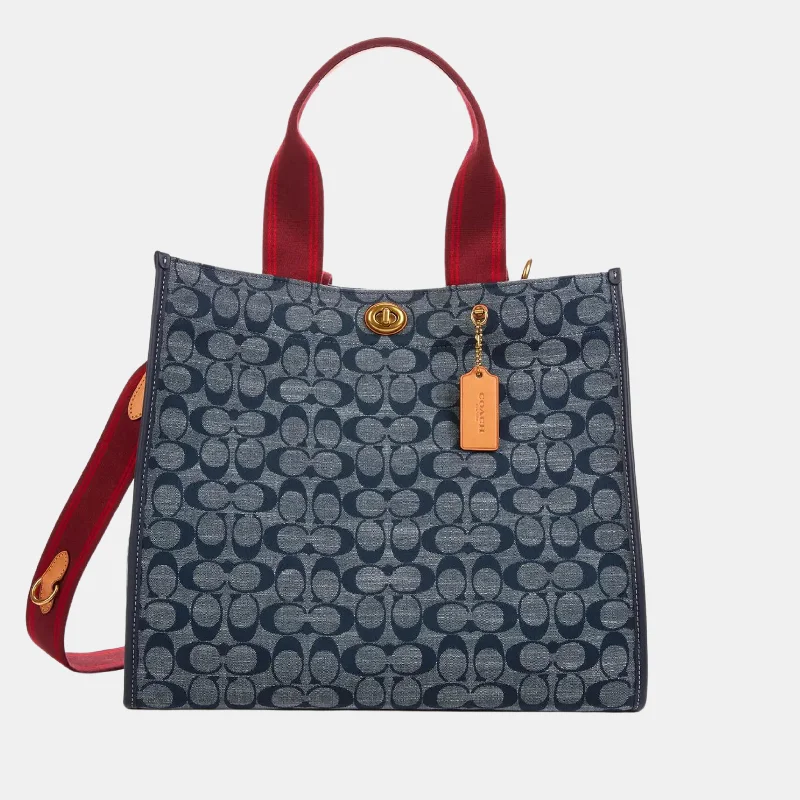 Urban Bags For City Life And Streetwear Fashion Coach 1941 Women's Signature Chambray Canvas Tote Bag 34 - Midnight Navy Multi Urban Bags For City Life And Streetwear Fashion Coach 1941 Women's Signature Chambray Canvas Tote Bag 34 - Midnight Navy Multi