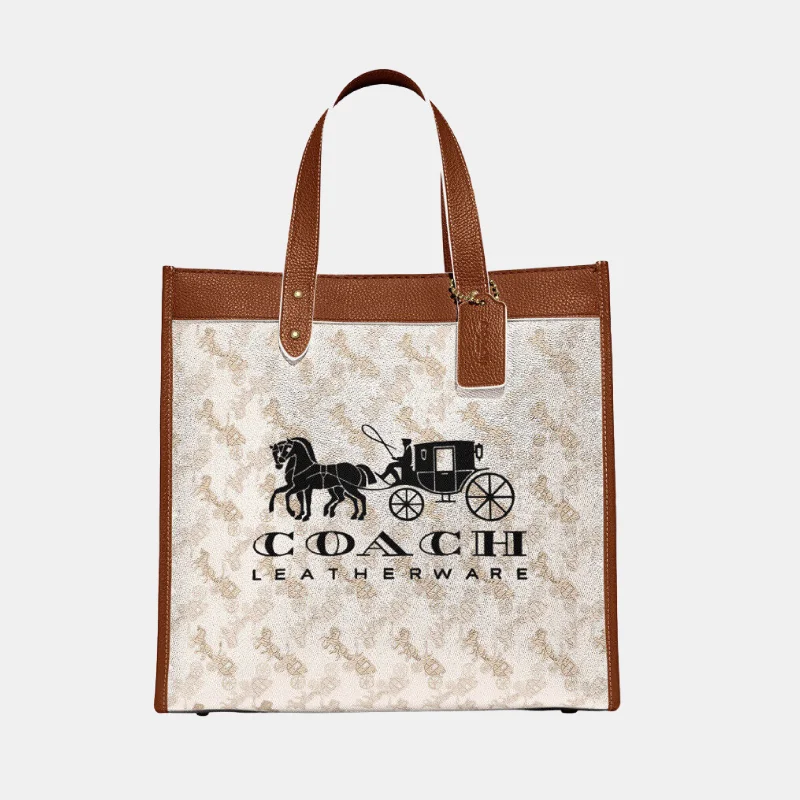 Elegant New Year Party Bags With Flash Sales coach Field Tote With Horse And Carriage Print Elegant New Year Party Bags With Flash Sales coach Field Tote With Horse And Carriage Print