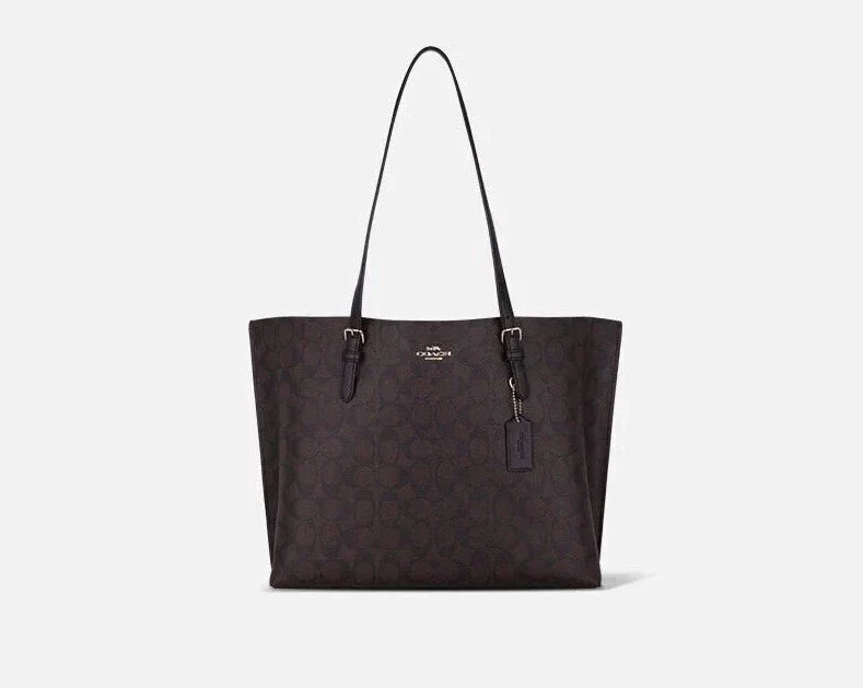 Glamorous Bags For Evening Events And Parties Coach Mollie Tote In Signature Canvas Gold/Brown Black Glamorous Bags For Evening Events And Parties Coach Mollie Tote In Signature Canvas Gold/Brown Black