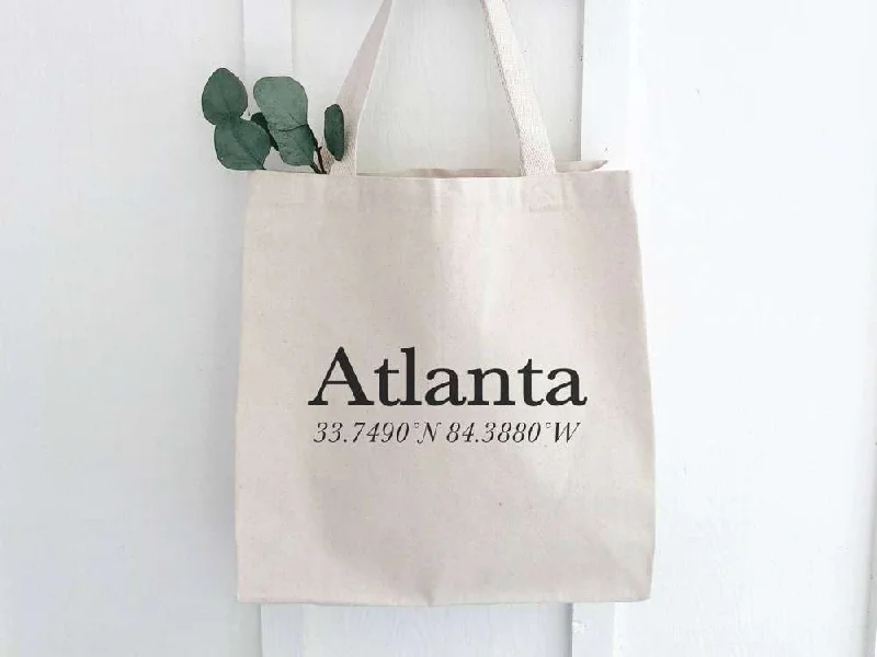 Eco-Friendly Bags With Promotions Customizable City and Coordinates - Canvas Tote Bag Eco-Friendly Bags With Promotions Customizable City and Coordinates - Canvas Tote Bag