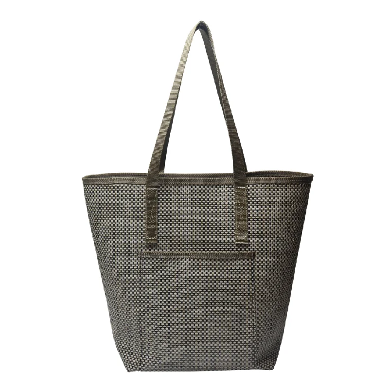 Stylish Bags For Fashion Influencers And Bloggers LG1302N Large Grass Weave Design Green Colored Tote Stylish Bags For Fashion Influencers And Bloggers LG1302N Large Grass Weave Design Green Colored Tote