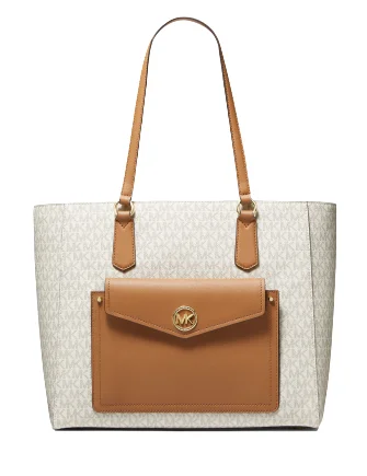 Chic And Clearance-Priced Tote Bags Michael Michael Kors Joey Large Signature Pocket Tote Chic And Clearance-Priced Tote Bags Michael Michael Kors Joey Large Signature Pocket Tote