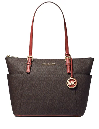 Modern And Limited-Time Offer Bags Michael Michael Kors Signature Jet Set East West Top Zip Tote Modern And Limited-Time Offer Bags Michael Michael Kors Signature Jet Set East West Top Zip Tote