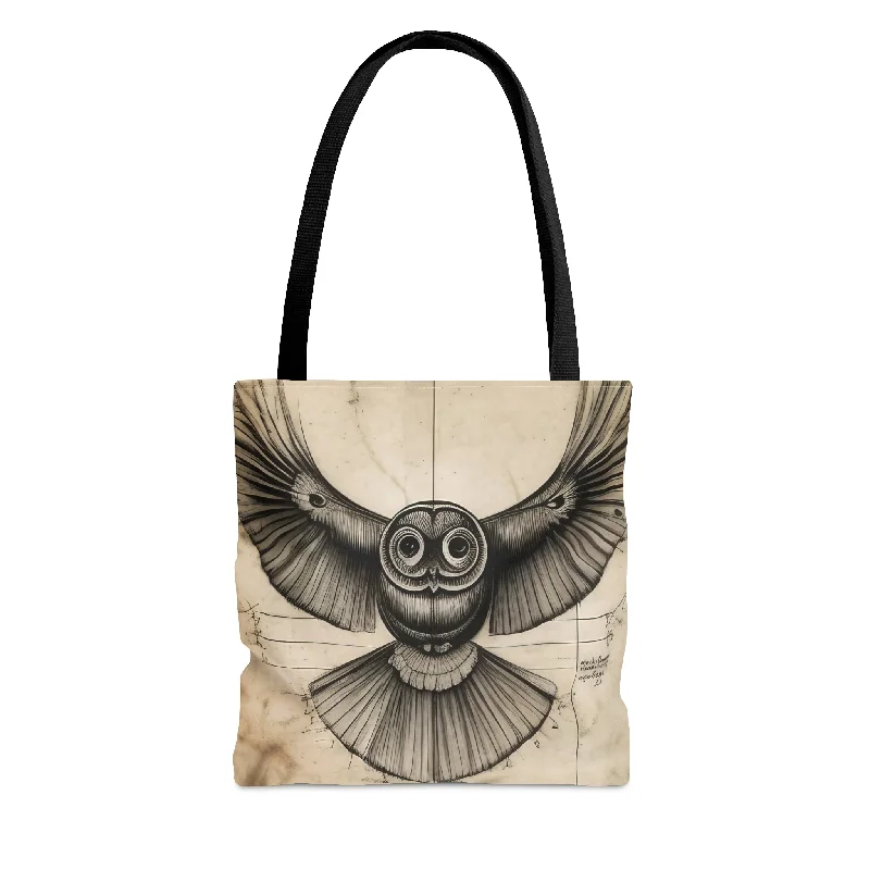 Elegant New Year Party Bags With Flash Sales Owl Tote Da Vinci Inspired