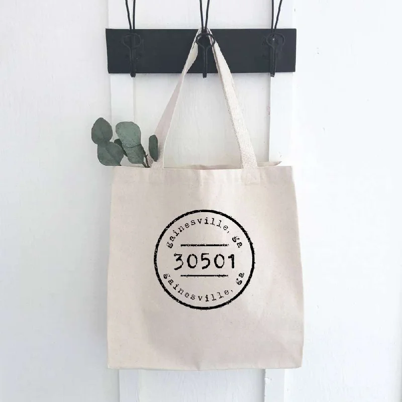 Functional Bags For Busy Moms And Dads Postmark Stamp City/State/Zip - Canvas Tote Bag Functional Bags For Busy Moms And Dads Postmark Stamp City/State/Zip - Canvas Tote Bag