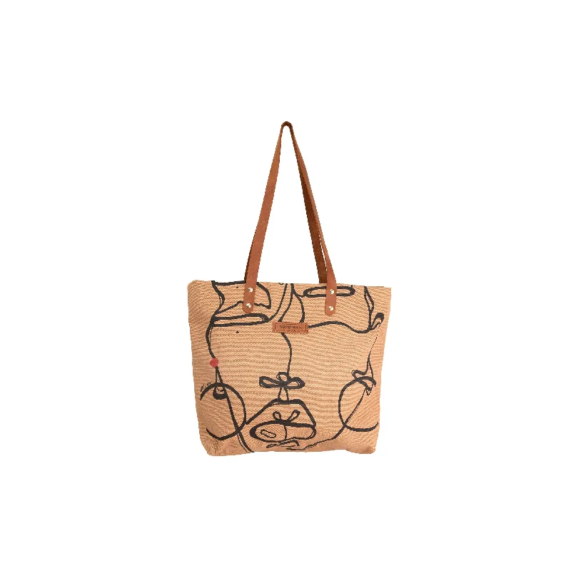 Retro Lovers Canvas Tatu Print Dorothy Tote x EndoSquared