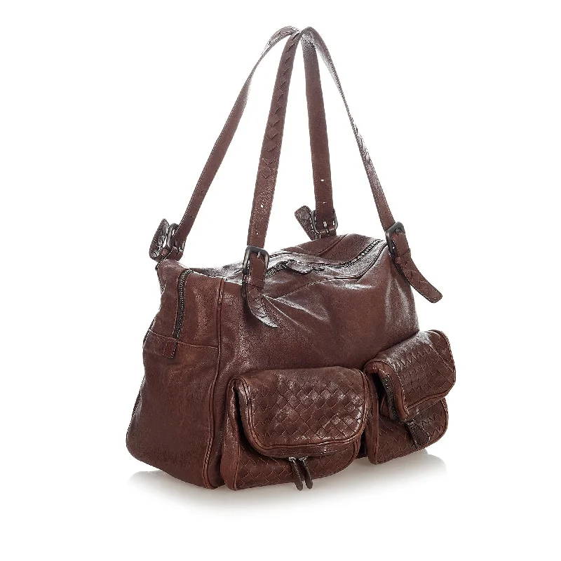 Urban Bags For City Life And Streetwear Fashion Bottega Veneta Intrecciato Leather Shoulder Bag (SHG-36580) Urban Bags For City Life And Streetwear Fashion Bottega Veneta Intrecciato Leather Shoulder Bag (SHG-36580)