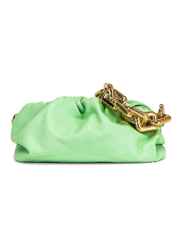 New Year Party Bag For Celebrations BOTTEGA VENETA TEEN CHAIN SHOULDER BAG IN WASABI GOLD New Year Party Bag For Celebrations BOTTEGA VENETA TEEN CHAIN SHOULDER BAG IN WASABI GOLD