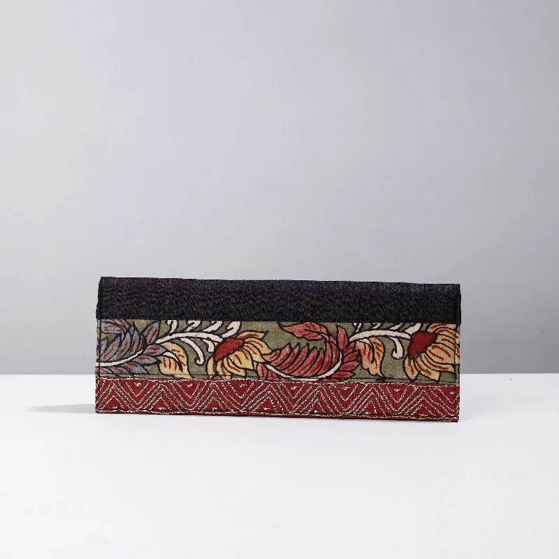Inspired Bags For Luxury Fashion Lovers Multicolor - Handpainted Kalamkari Natural Dyed Ghicha Silk Clutch Inspired Bags For Luxury Fashion Lovers Multicolor - Handpainted Kalamkari Natural Dyed Ghicha Silk Clutch