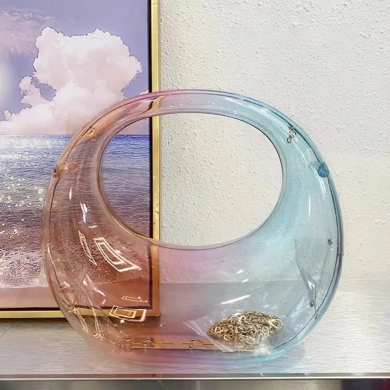 Transparent Blue/pink